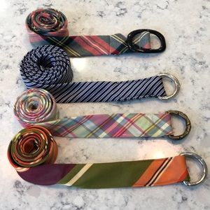 Four ladies J. Crew belts